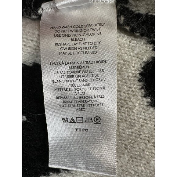 Maeve Anthropologie Sweater Womens XS Cardigan hearts black white open casual - Picture 14 of 15